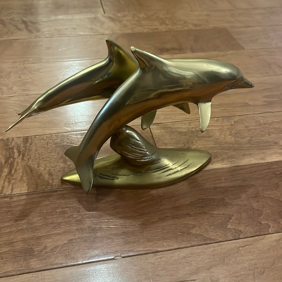 MCM brass dolphins - Picture 1 of 5